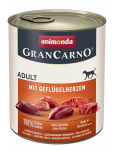 Animonda GranCarno suaugusiems &scaron;unims su kiauliena ir pauk&scaron;čių &scaron;irdelėmis, 800 g