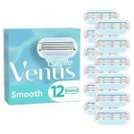 Keičiamos skustuvo galvutės Gillette Venus Smooth, 12 vnt.