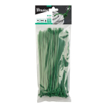 Tvirtinimo dirželiai Bradas 4,6 x 160 mm, 100 vnt., žali