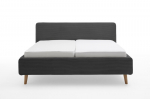 Lova Meise Mattis Cord, 160x200 cm, tamsiai pilka