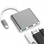 C tipo USB adapteris, skirstytuvas (USB 3.0, HDMI, C tipo)