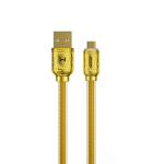 USB-A į Micro USB jungiamasis laidas - WEKOME - WDC-161 - Greitas krovimas 6A - 1 m - Auksinis