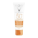 Matinį efektą suteikianti kasdienė priemonė nuo saulės Vichy Capital Soleil 3 in 1 Spf 50+, 50 ml
