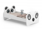 Vaiki&scaron;ka lova Animals su čiužiniu 144 cm x 80 cm x 70 cm, panda