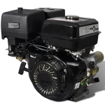 Benzininis variklis su elektriniu užvedimu vidaXL, juodas, 15 HP, 11 kW, be akumuliatoriaus ir įkroviklio