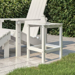 Sodo Adirondack staliukas, baltas, 38x38x46cm, HDPE