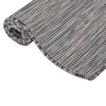 vidaXL Lauko kilimėlis, rudas ir juodas, 160x230cm, plok&scaron;čio pynimo