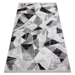 Kilimas TULS &Scaron;iuolaikinis, strukturalny, kutai 51211 Geometrinis antracitas
