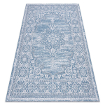 Kilimas sizalio virvelės LOFT 21213 Ornamentas mėlyna / sidabras / dramblio kaulo