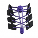 Elastiniai apvalūs batrai&scaron;čiai 3 mm 100 cm su fiksatoriais ir antgaliais, violetiniai