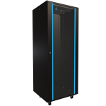 Stovinti serverinė spinta 32U 600x600, juoda