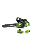Akumuliatorinis grandininis pjūklas Greenworks gd40cs15k2x