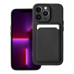 Dėklas telefonui Forcell CARD - iPhone 14 PRO MAX ( 6.7 ) juodas