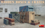 Klijuojamas modelis MiniArt 35581 Wooden Boxes & Crates 1/35