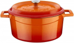 Lava ketaus puodas oranžinis, 4,5l