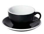 Cappuccino puodelis 0,20l su lėk&scaron;tele, ITALIA Black