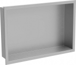 Mexen X-Wall-R įleidžiama sieninė lentyna, 45x30 cm, Inox