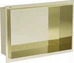 Mexen X-Wall-NR įleidžiama sieninė lentyna, 30x20 cm, Gold
