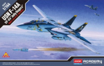 Klijuojamas Modelis Academy Hobby 12626 USN F-14A VF-84 "Jolly Rogers" 1/144