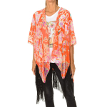 Pončas moterims Desigual, oranžinis, Universalus