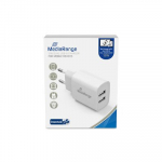 Įkroviklis USB-A 12W 2 jungčių baltas MRMA114 MEDIARANGE