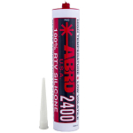 Raudonas atsparus kar&scaron;čiui sandariklis 343 &deg;C RTV silikonas 310 ml ABRO SS2400