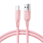 USB Kabelis Joyroom 'SA34-AC6' rožinis 'Type-C' 100cm (iki 100W)