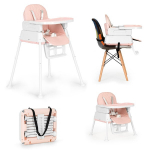 Maitinimo kėdutė Eco Toys 3in1 HA-009, rožinė