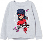 Bluzonas mergaitėms Miraculous Ladybug, pilkas