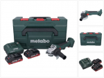Metabo W 18 7-125 Akumuliatorinė kampinė &scaron;lifuoklė 18v 2x4ah