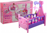 Lėlių lovytė su priedais Lean Toys