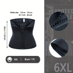9 plieninių kaulų užtrauktuku diržas, juosmens formuotojas. , 6XL