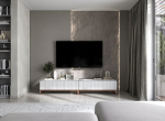 TV Spintelė Meble Lindner Balta Matinė Rėmas Vario Spalvos 220 cm
