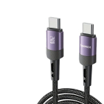 USB-C į USB-C įkrovimo kabelis, Violetinė
