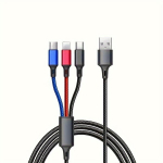 3-in-1 USB krovimo laidas, Daugiaspalvis