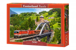 Dėlionė Puzzle Castorland Train On The Bridge, 500 dalių