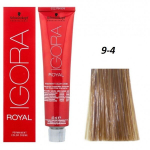 Profesionalūs plaukų dažai Schwarzkopf Professional IGORA Royal, 9-4 Extra Light Blonde Beige, 60 ml
