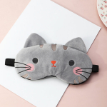 Animacinė katė - kvėpuojanti akių kaukė kelionėms. , One size