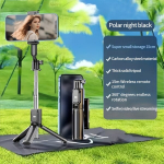 Telefono laikiklis Kompakti&scaron;kas Rankinis Stabilizatorius su Trikoju, 360&deg; Sukimas , Juoda