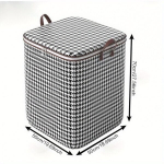 Didelės Talpos Skalbiama Kvadratinė Saugojimo Krep&scaron;ys judėjimui ,  Houndstooth 180l