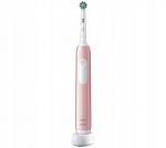 "Oral-B Pro 1 Pink" dantų &scaron;epetėlis + baltas dėklas + 4x juodi antgaliai + nemokami daiktai