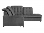 Kampinė sofa Black Red White Aragon, juoda