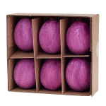 Velykiniai dekoratyviniai kiau&scaron;iniai, violetiniai, 6 vnt.