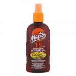 Sausas bronzinis aliejus įdegiui Malibu Bronzing Oil SPF15 su kokosais 200 ml