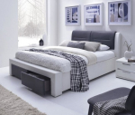 Lova Halmar Cassandra 160x200 cm, juoda/balta