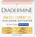 Naktinis kremas nuo rauk&scaron;lių brandžiai odai su hialuronu Diadermine 3D Wrinkle Expert, 50 ml