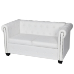 Dvivietė sofa, baltos spalvos