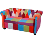 Dvivietė sofa, įvariaspalvė, Įvairiaspalvis