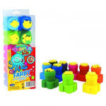 Dažai pie&scaron;imui pir&scaron;tais su antspaudais Colorino Kids 18395PTR, 10 vnt.