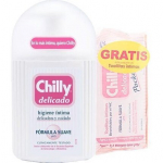 Rinkinys Chilly: intymios higienos prausiklis, 250 ml + intymios higienos drėgnos servetėlės, 30 vnt.